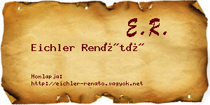 Eichler Renátó névjegykártya